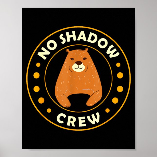 Rolig Murmeldjur Inget Skugga Crew Murmeldjursdage Poster (Framsidan)