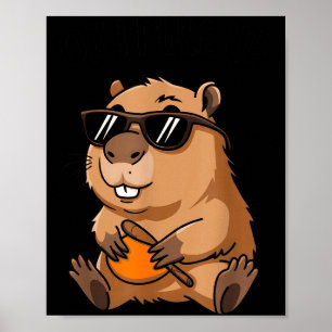 Rolig Murmeldjur Ok Jag Drar Upp Sungles Poster