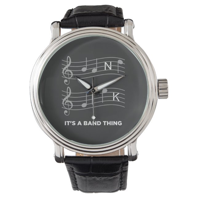 Rolig musik - Det är en bandgrej Armbandsur (Framsida)