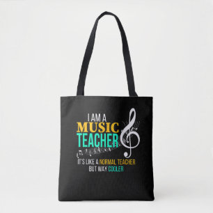 Rolig musiklärare Musiklärare Cool lärare Tygkasse