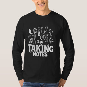 Rolig musiknot Antecknar anteckningar T Shirt