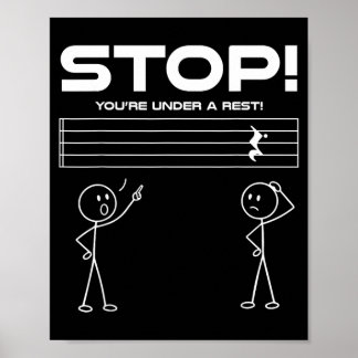 Rolig Musikregerande Myndighet Not Musik Poster