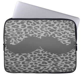 Rolig mustasch 4 laptop fodral