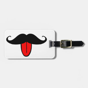 Rolig mustasch bagagebricka