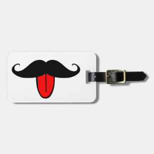 Rolig mustasch bagagebricka