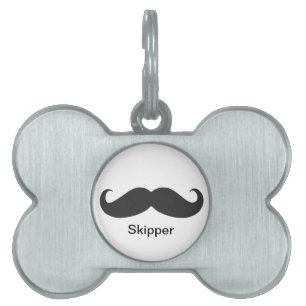 rolig mustasch namnbricka husdjur