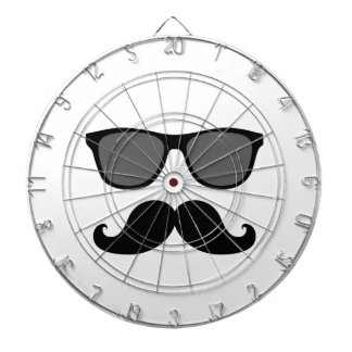 Rolig mustasch och svart solglasögon piltavla