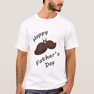 Rolig Mustasch Pappa T-Shirt