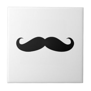 Rolig mustaschförklädnad kakelplatta