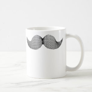 Rolig mustaschmugg kaffemugg