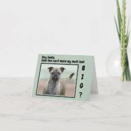 Rolig Muttrangbild Hund Jul Helgkort