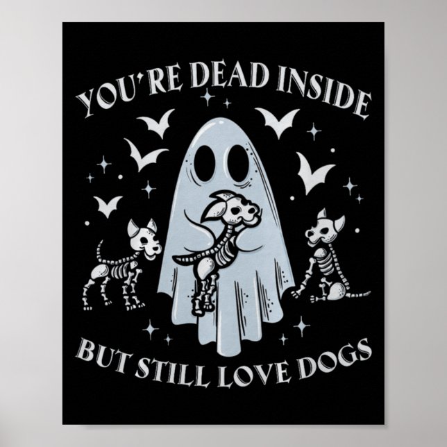 Rolig myndighet inuti men älskar hundar poster (Framsidan)