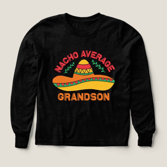 Rolig nach överårig sonson word konst  t shirt (Design framsida)