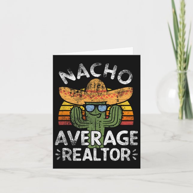 Rolig Nacho Genomsnittlig Fastighetsmäklare Cinco  Kort (Framsida)