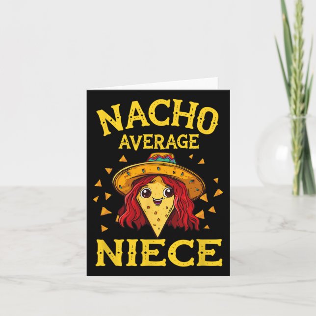 Rolig Nacho Genomsnittlig Niesa  Kort (Framsida)
