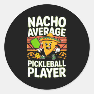 Rolig nacho genomsnittlig pickleball-spelare mexik runt klistermärke