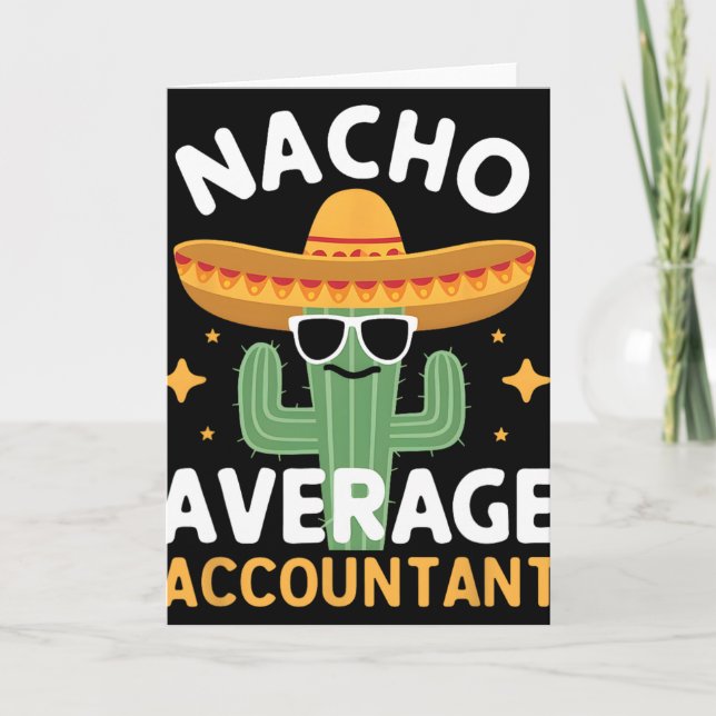 Rolig Nacho Genomsnittlig Redovisning Cincomayofir Kort (Framsida)