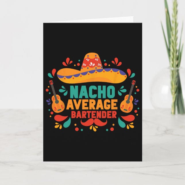 Rolig Nacho Genomsnittlig Rtender Cinco De Mayo Me Kort (Framsida)