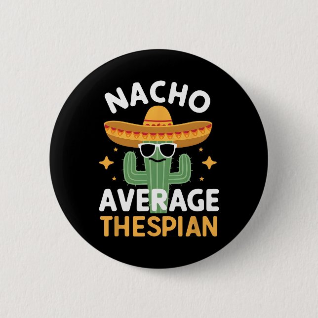 Rolig Nacho Genomsnittlig Thespian Cinco De Mayo M Knapp (Framsida)