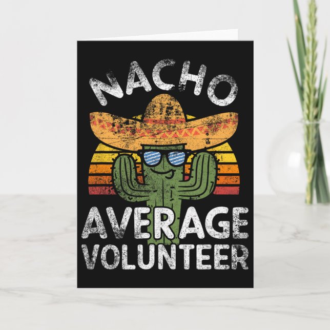 Rolig Nacho Genomsnittlig volontär Cinco De Mayo M Kort (Framsida)