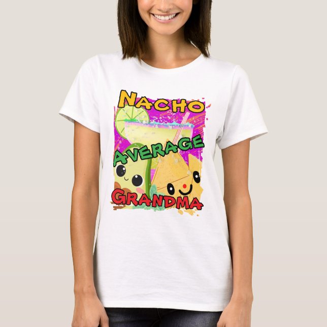 Rolig Nacho Mormor T-Shirt (Framsida)