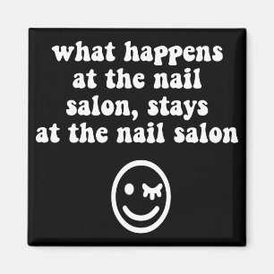 Rolig nagelsalong magnet