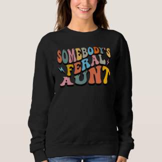 Rolig Någon galen faster Cool Groovy För Mamma T Shirt