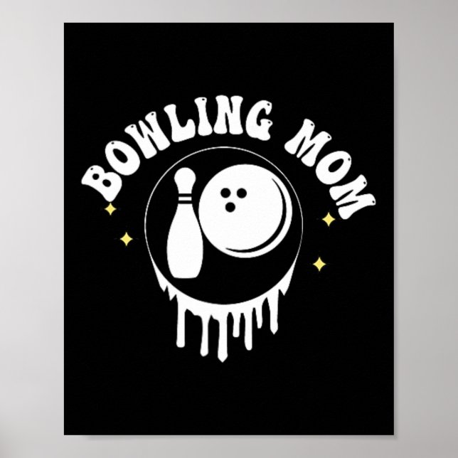 Rolig Någon Hög Pratande Bowling Mamma Mor Poster (Framsidan)