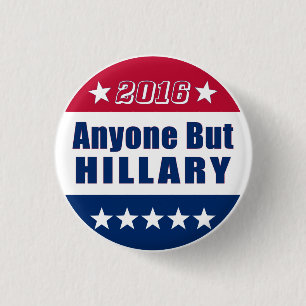 Rolig någon men Hillary val 2016 Knapp