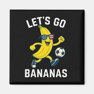 Rolig Nana Fotboll Cartoon Sparkar Ll Usa Flagga S Magnet