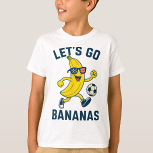 Rolig Nana Fotboll Tecknad Sparkande Ll Usa Flagga T Shirt