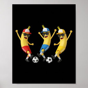 Rolig Nana-fotbollslag Konst Cool Tecknad Fotll T- Poster