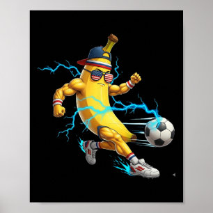 Rolig Nana Fotbollsspelare T-shirt Cool Usa Sport Poster