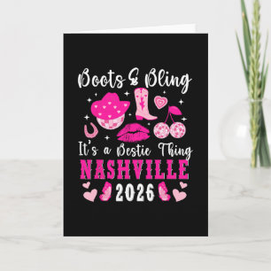 Rolig Nashville Bästa Vänner Resa 2026 Bästa Vänne Kort