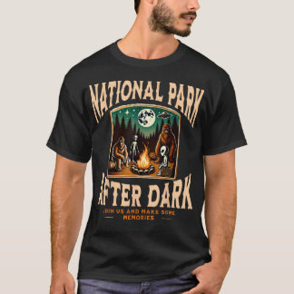 Rolig Nationell Park Efter Mörker Alien Bigfoot T Shirt