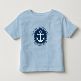 Rolig nautisk ankartåg flottilj kapten båt namn t shirt