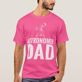 Rolig Nedsliten Teleskop Stjärna Astronomi T Shirt