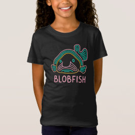 Rolig neon blobfisk – sällsam djuphavsteckning t shirt
