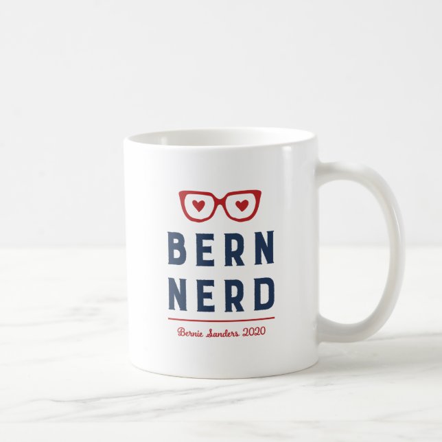 Rolig Nerd för Bernie slipmaskiner 2020% pipe% Kaffemugg (Höger)
