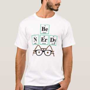 Rolig Nerdy kattT-tröja Tee