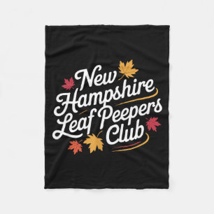 Rolig New Hampshire Leaf Er's Club Höst Fall Lea Fleecefilt