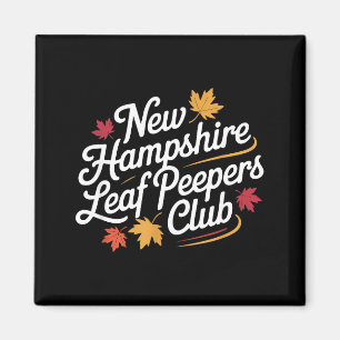 Rolig New Hampshire Leaf Er's Club Höst Fall Löv Magnet