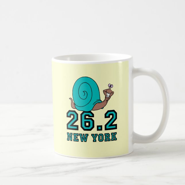Rolig New York maraton Kaffemugg (Höger)