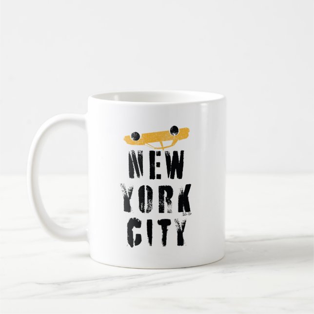 Rolig New York-mugg-gåva Kaffemugg (Vänster)