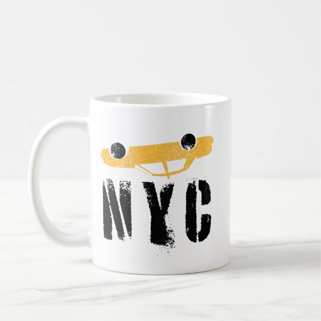 Rolig New York-mugg-gåva Kaffemugg (Vänster)