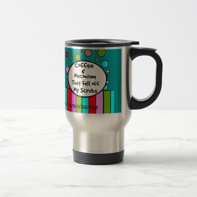Rolig NICU-sjuksköterskatravel mug "kaffe och Resemugg (Höger)