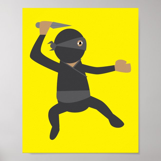 Rolig Ninja Poster (Framsidan)