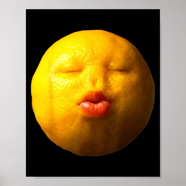 Rolig Nisch Citron Meme Ai Frukter Poster (Framsidan)