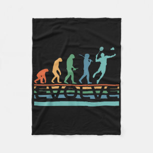 Rolig nördigt Utveckla Badmintonspelare Evolution  Fleecefilt