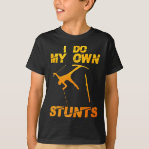 Rolig nordisk bergskidåkning konst för män kvinnor t shirt